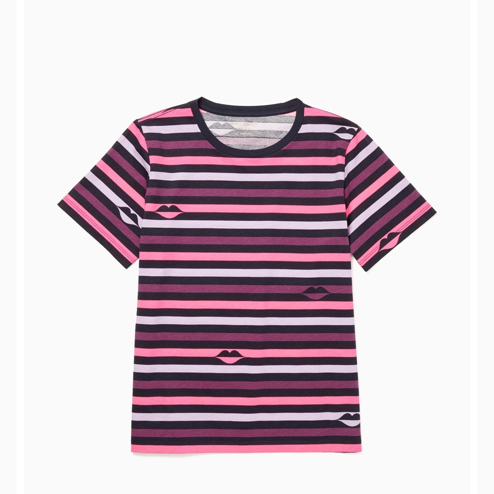 Kate Spade Lips Stripe Tee